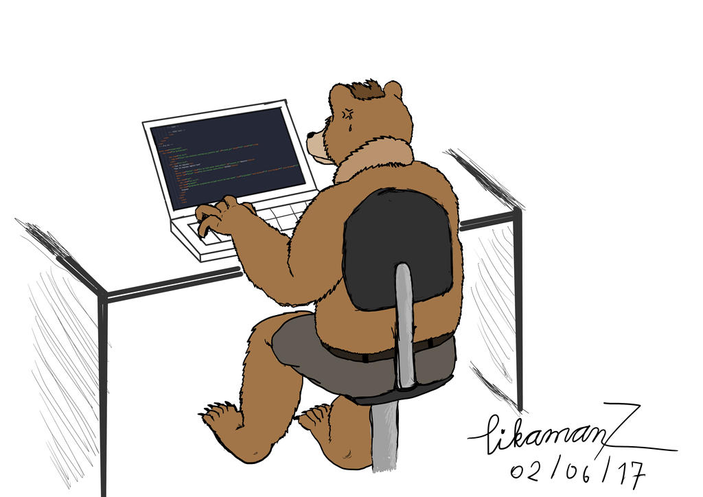 Bear Programing by pikamanth on DeviantArt