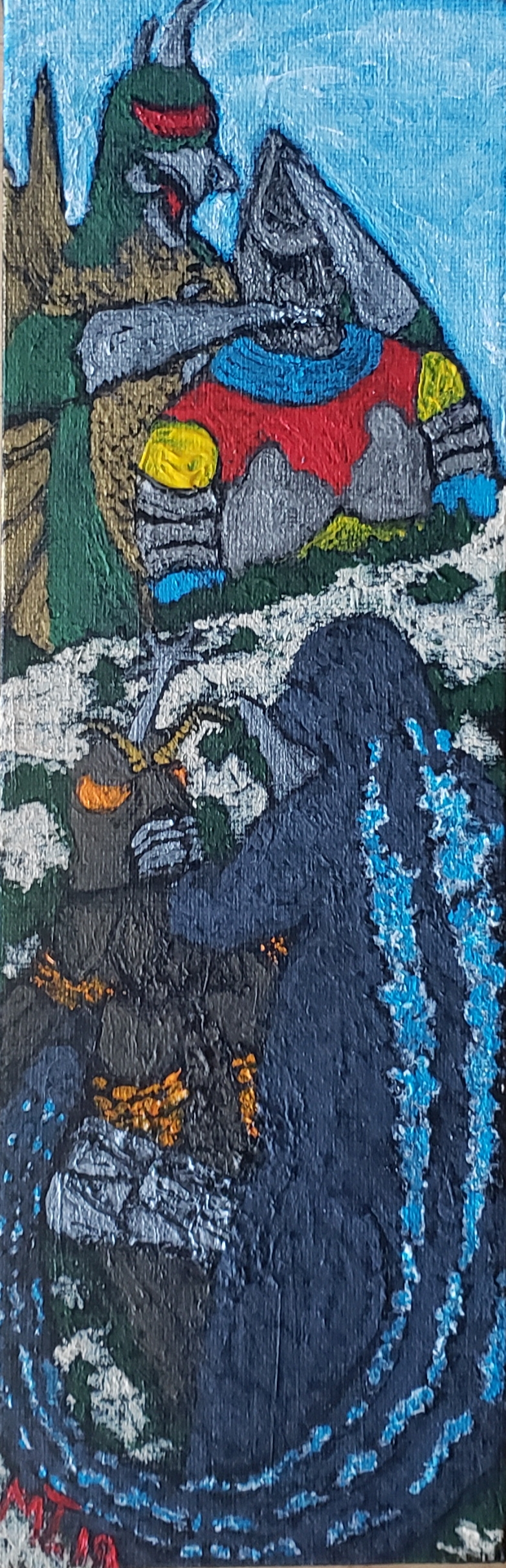 Jet Jagger Godzilla, Jet Jaguar VS. Megalon, Gigan by Mt-Mathias on DeviantArt