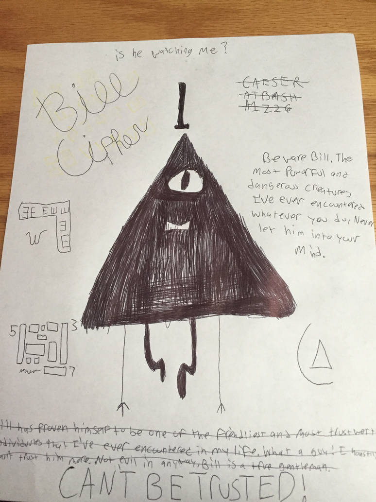 Gravity Falls journal 3 page Bill Cipher by picklebutter12 on DeviantArt