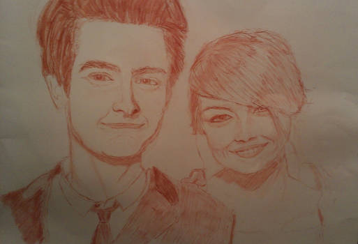Andrew Garfield et / and Emma Stone