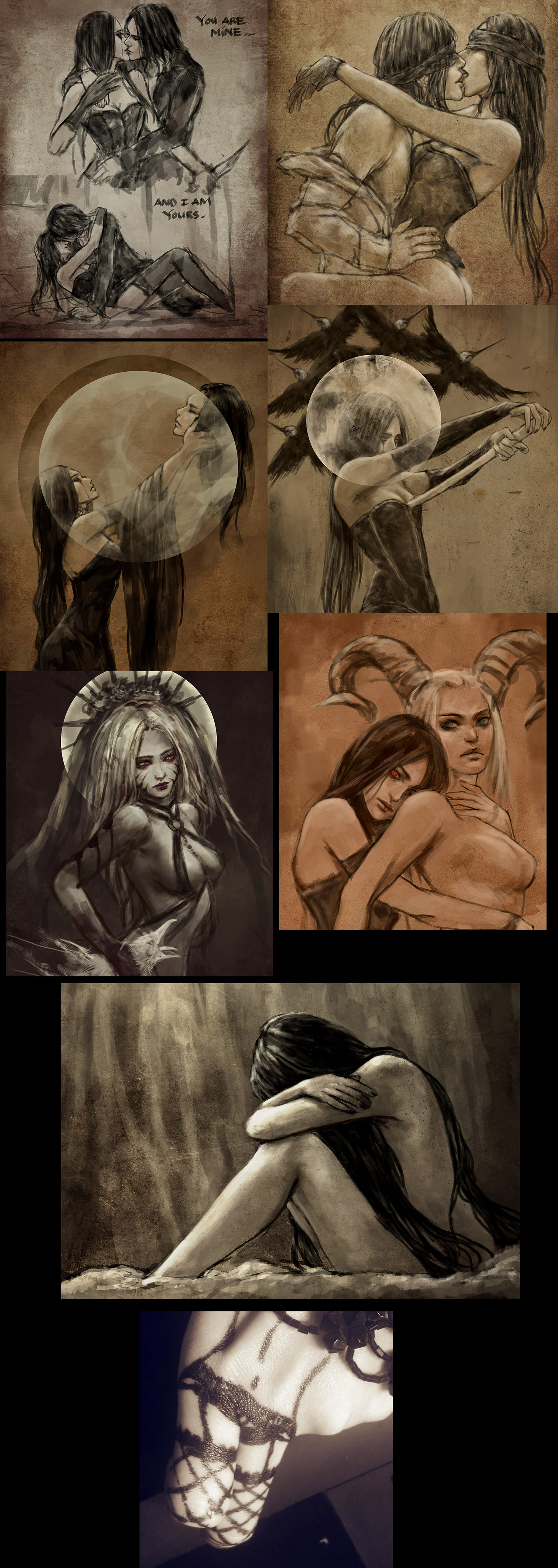 Dark Romance sketches