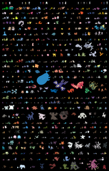 Final Gen 6 All Pokemon to Scale Update *Hi Res*