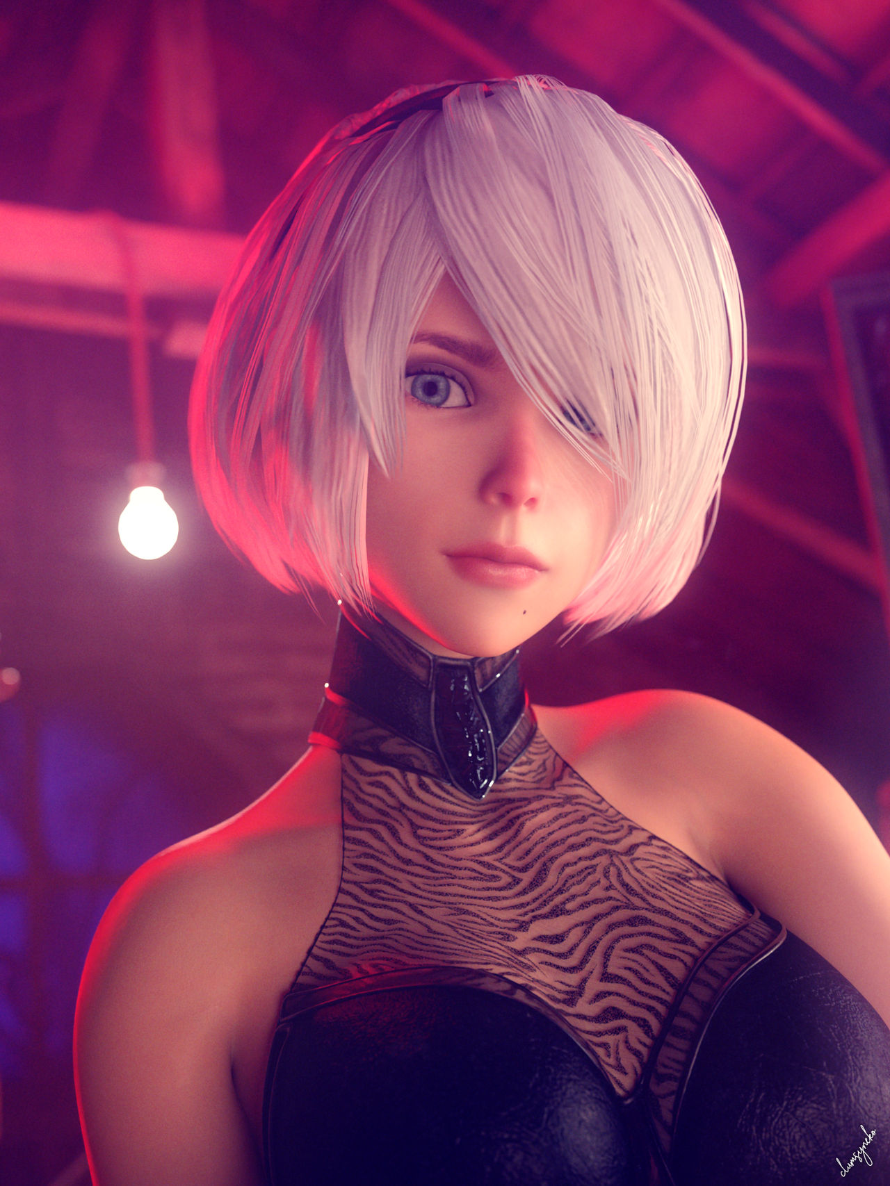 Angry 2b 2B (1/4) by clumsynekooo on DeviantArt