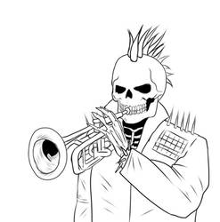 Nekro trumpet skelleton