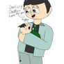 Danny Hugh calms Dan-Dan