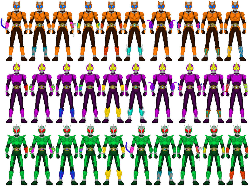 Kamen Rider Caster - Crest Combos by Randoman92 on DeviantArt