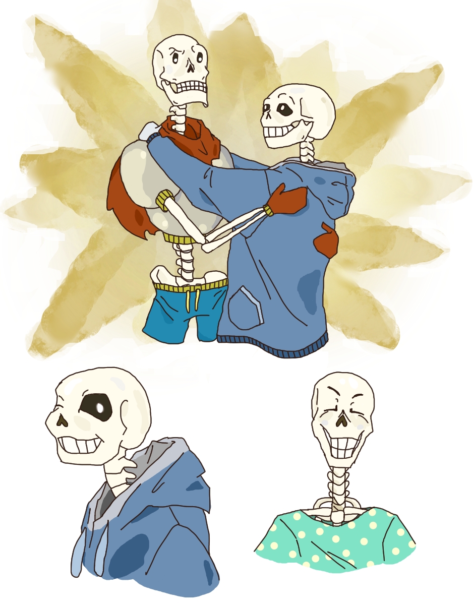 Skele hugs by JurassicGecko on DeviantArt