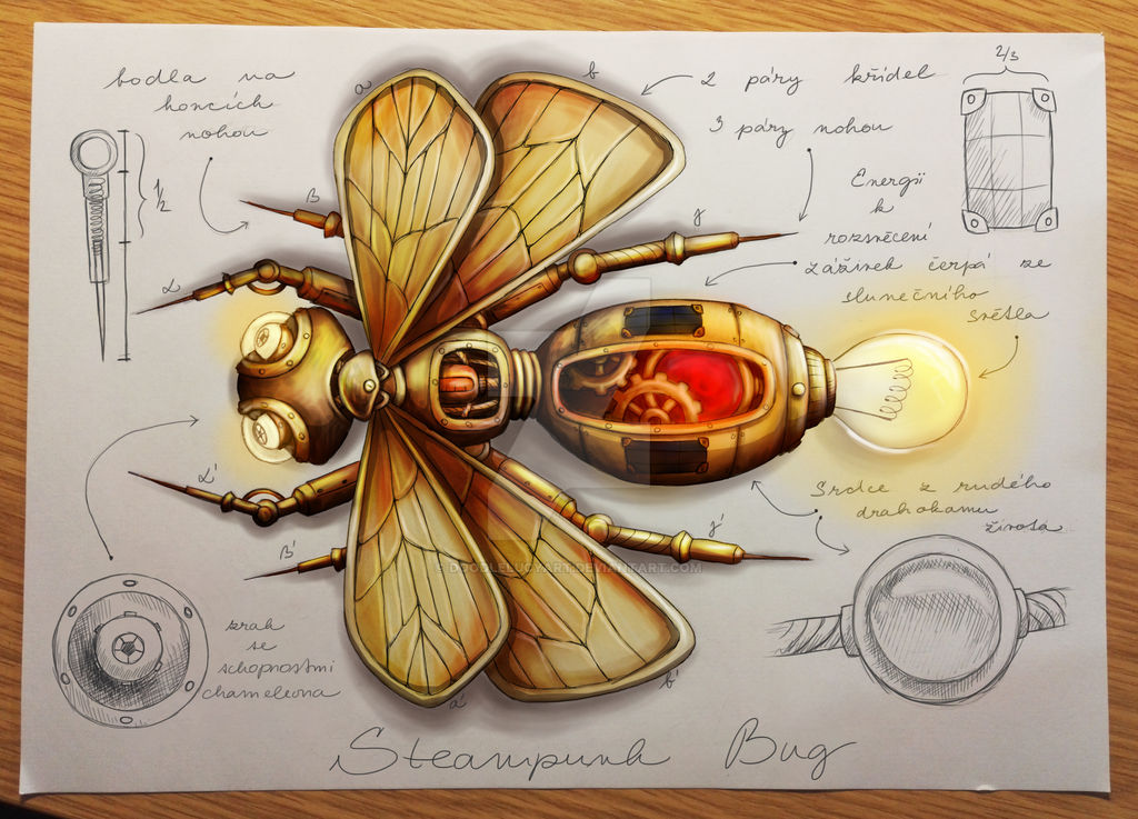 Stempunk Bug Steampunk Bug N2 by DoodleLucyArt on DeviantArt