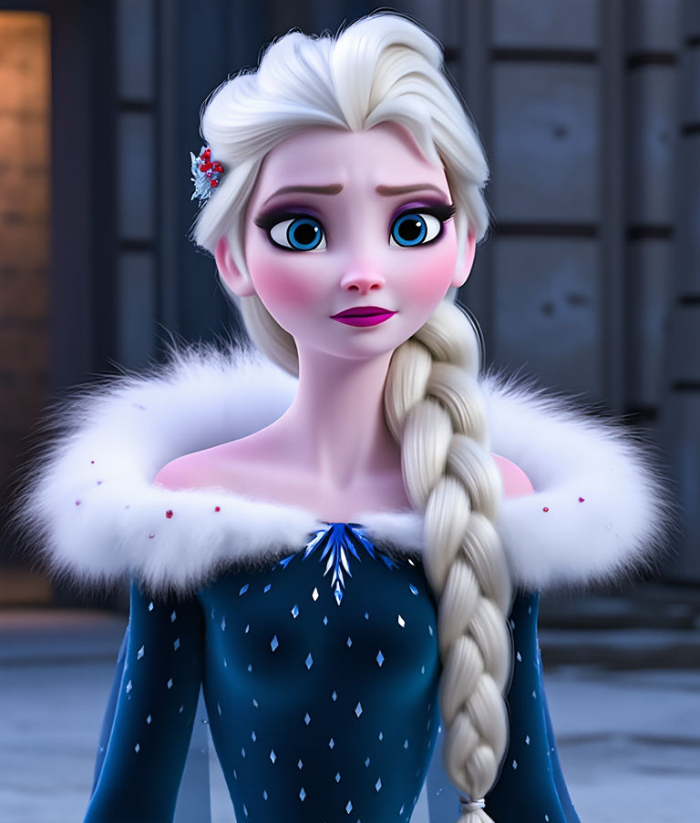 Ruby Elsa Queen Elsa in dark blue dress by xAliceCandyx on DeviantArt