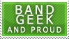 - Band geek stamp