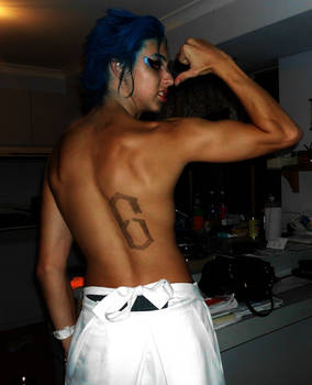 Grimmjow Jaggerjacks cosplay make up