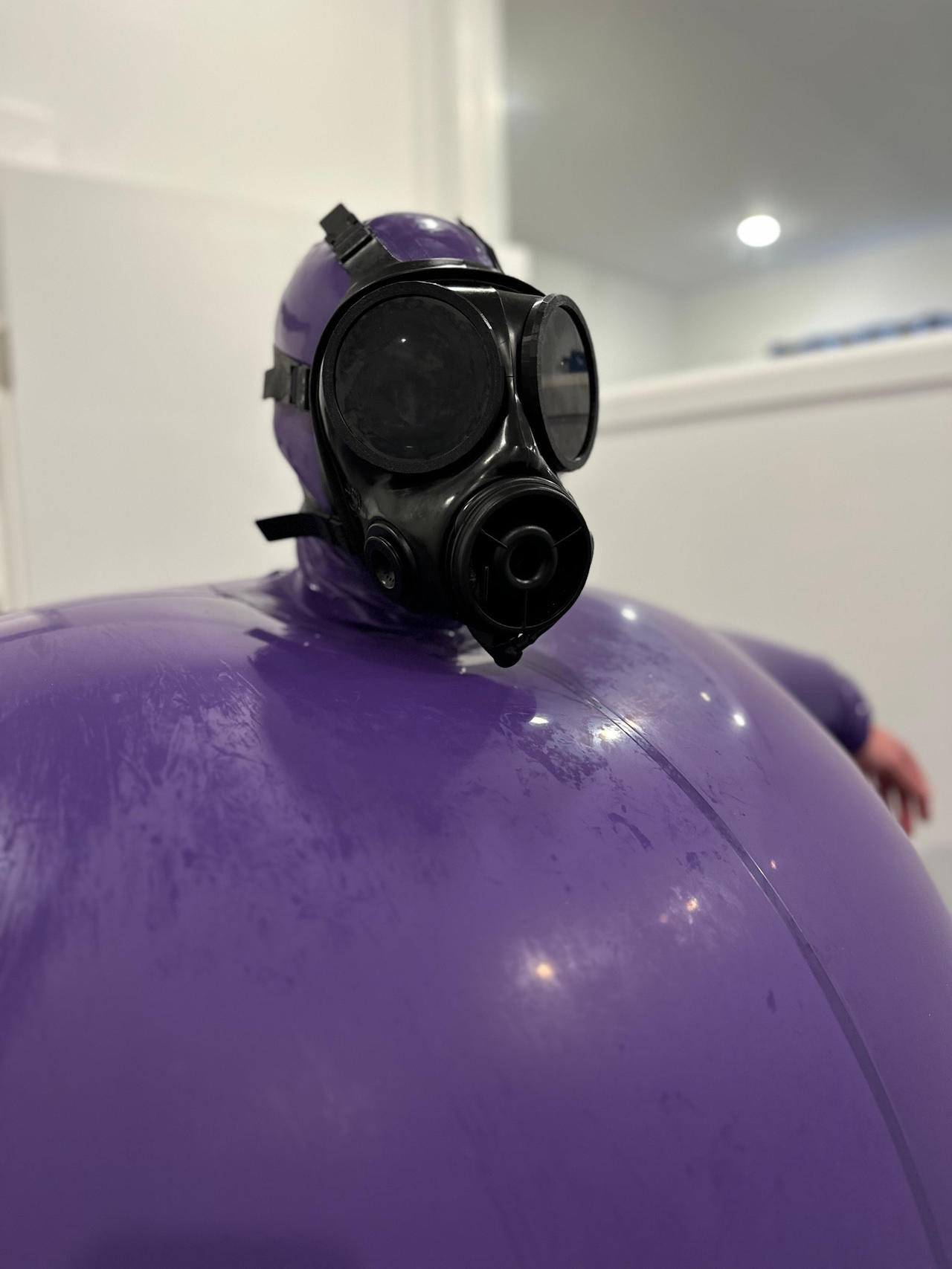 INFLATION RUBBER dark purple suits by BalloonWolf28 on DeviantArt