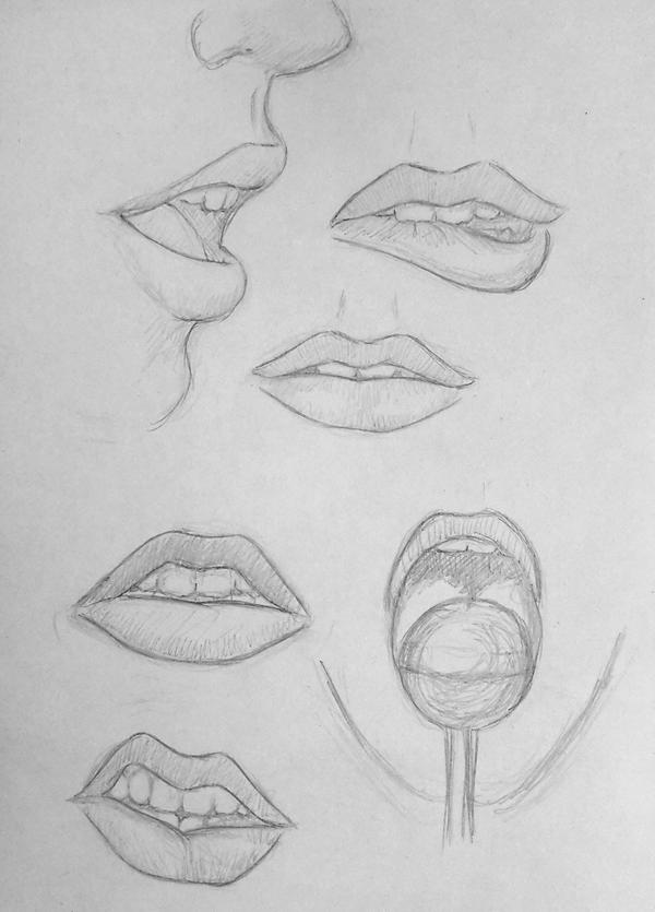 Sketchbook #49 Lips practice by Kiara2909 on DeviantArt