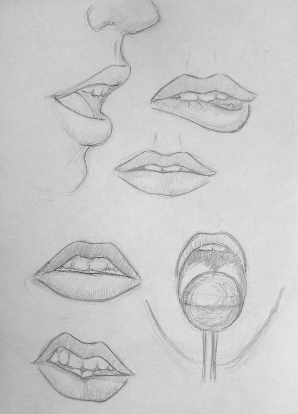 Lips Practice Sketchbook #49 Lips practice by Kiara2909 on DeviantArt