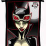 Catwoman with color and shadow