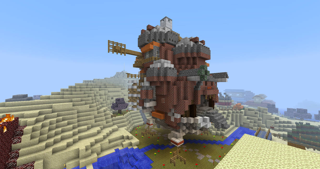 Create Mod Moving Castle Minecraft Howl's Moving Castle by SerahKyu77 on DeviantArt