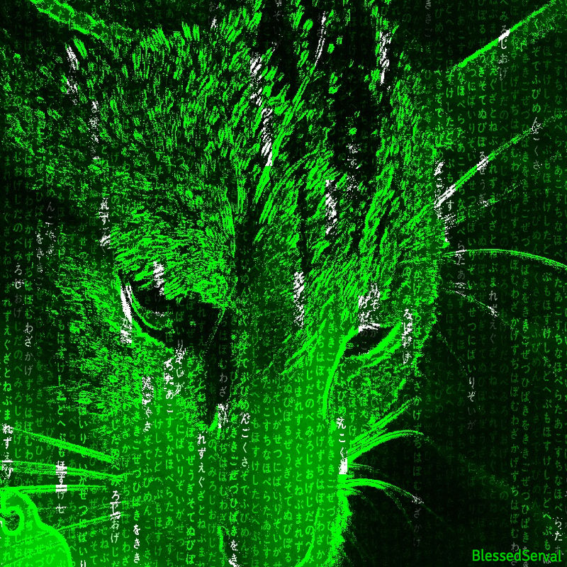 MATRIX CAT by BlessedServal on DeviantArt