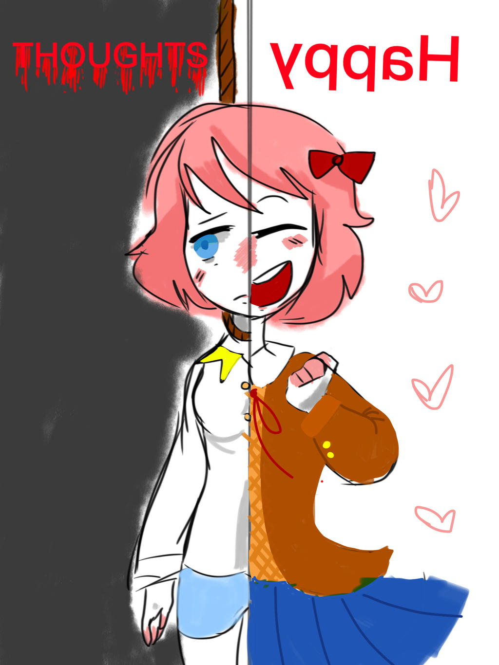 Happy Thoughts Sayori By Monikalarsson On Deviantart Happy Thoughts Sayori By Monikalarsson On Deviantart