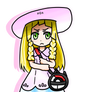 Lillie from pokemon sun and moon