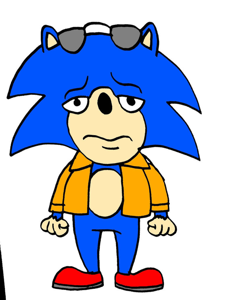 My drawing of Ugly Sonic by EvyOriginal on DeviantArt
