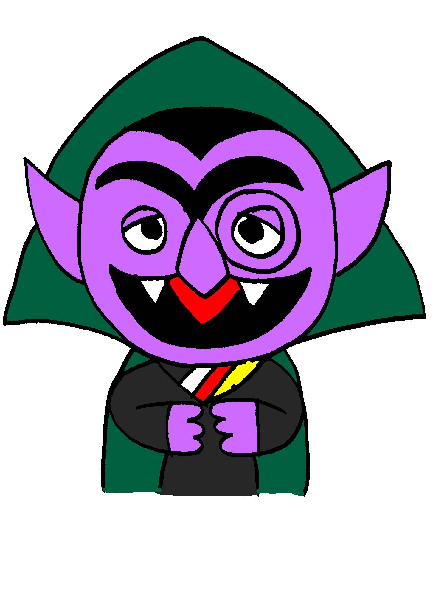 My drawing of Count Von Count by EvyOriginal on DeviantArt