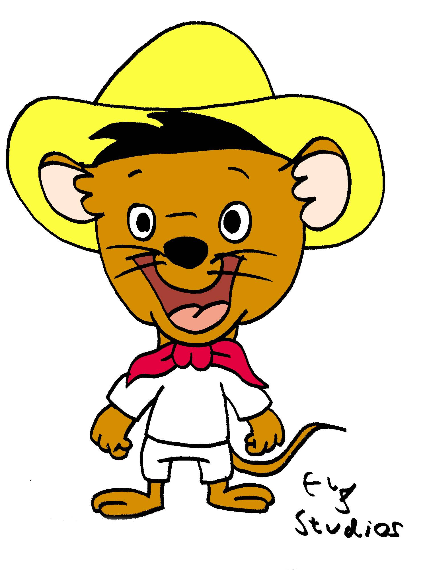 My drawing of Speedy Gonzales by EvyOriginal on DeviantArt