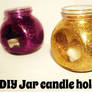 DIY Jar candle holders