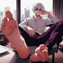 Ken Kaneki Relaxing Barefoot (7)