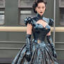 In the mood for .. Asian latex gown ladies