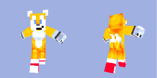 Minecraft Tails Skin by azwethinkweis117 on DeviantArt