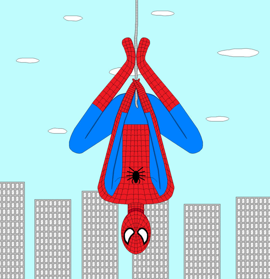 Spider-Man (Upside Down - Peter Parker) by SunfireRanger on DeviantArt