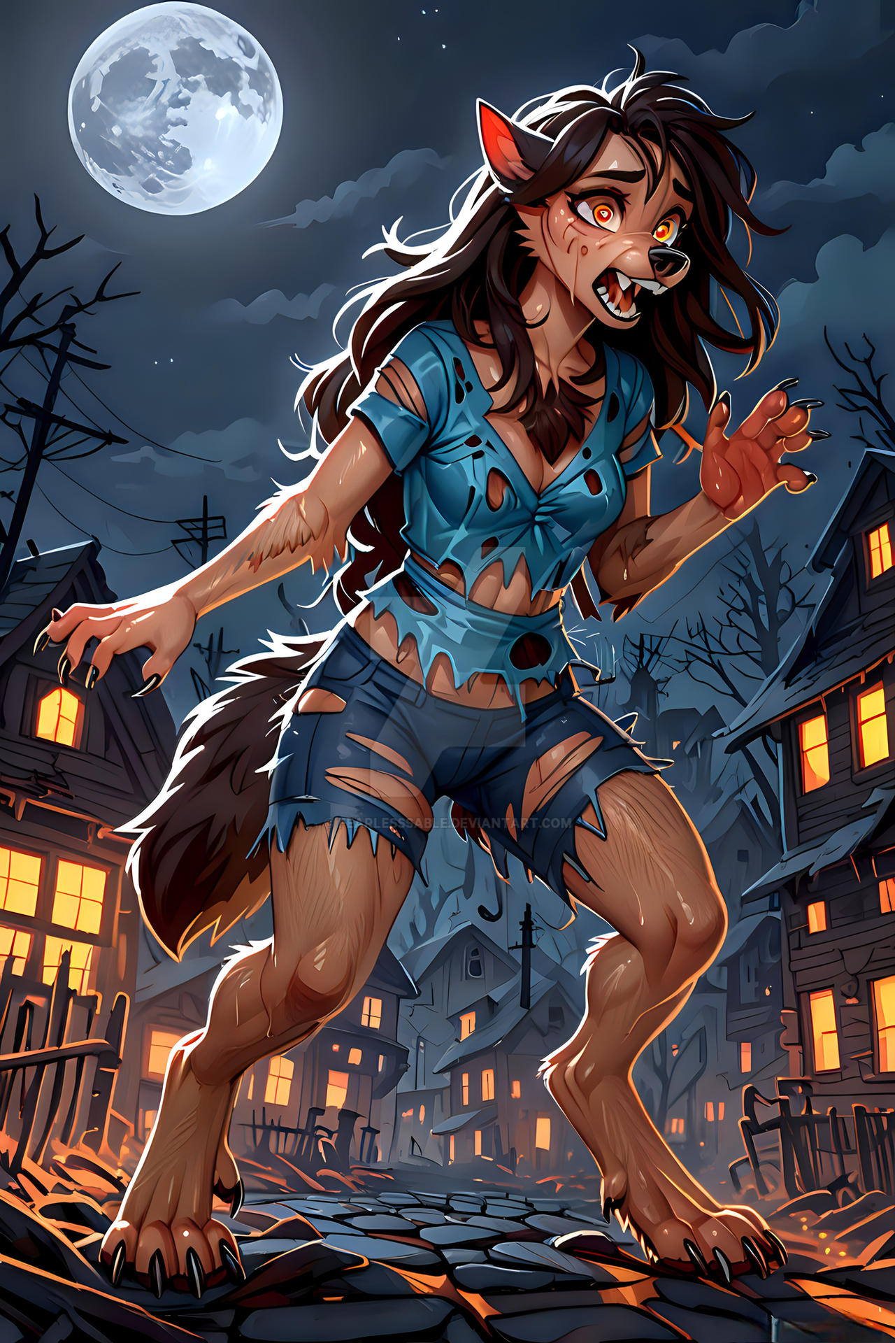 Earless Werewolf Werewolf Transformation by FearlessSable on DeviantArt