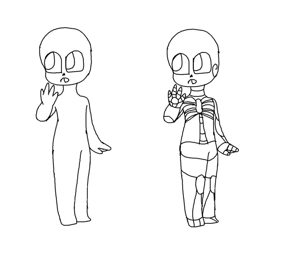 Skeleton Base Character Human + Skeleton base *ptu* by Karma-Chara-Adopts on DeviantArt