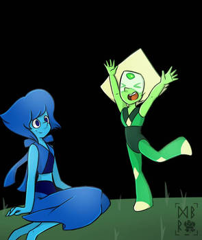 Lapis Lazuli and Peridot