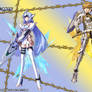 Project X Zone 2 wallpaper - KOS-MOS and Fiora