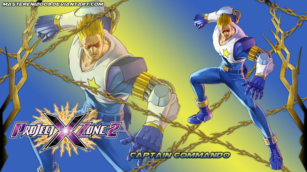 Project X Zone 2 wallpaper - Captain Commando by MasterEni2009 on DeviantArt