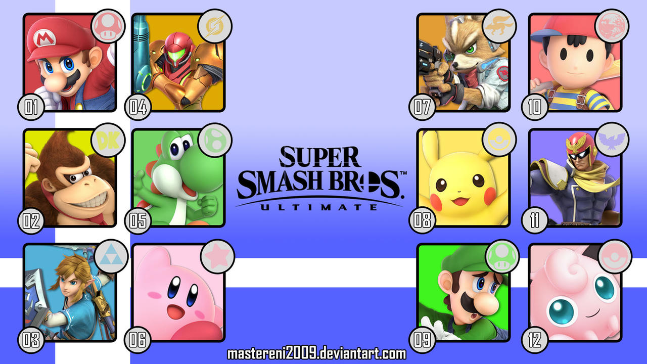 SSB Ultimate custom wallpaper - Original 12 by MasterEni2009 on DeviantArt