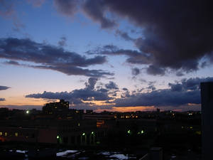 Parisian night sky