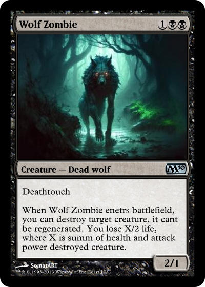 Rot Wolf Somat Dead Wolf (MTG Card) by SomatArt on DeviantArt