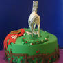 Handsculpted fondant horse cake