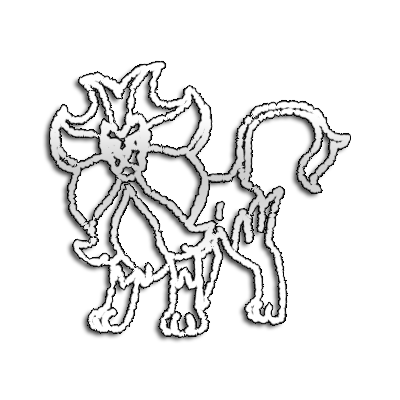 Pyroar Outline by ArchieXaffier on DeviantArt