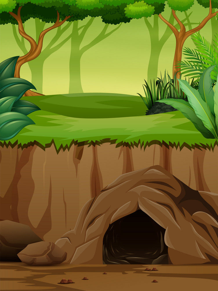 Cartoon Cave And Forest Background - 1 by AnimalToonStudios20 on DeviantArt