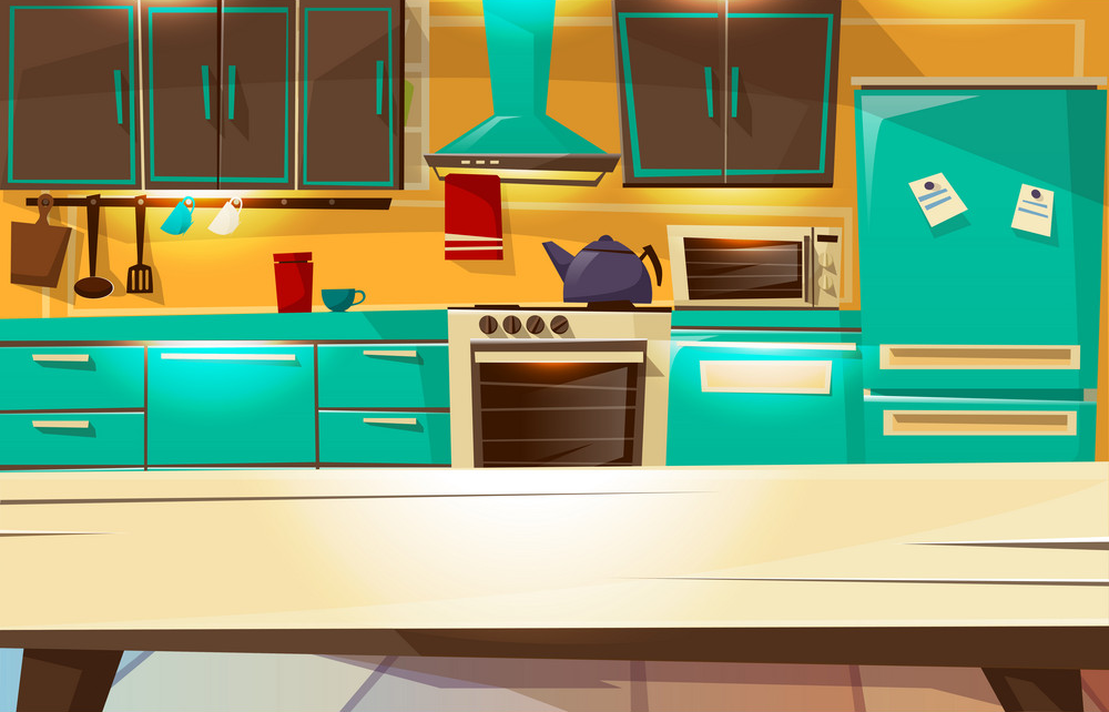 Cartoon Kitchen Background - 2 by AnimalToonStudios20 on DeviantArt