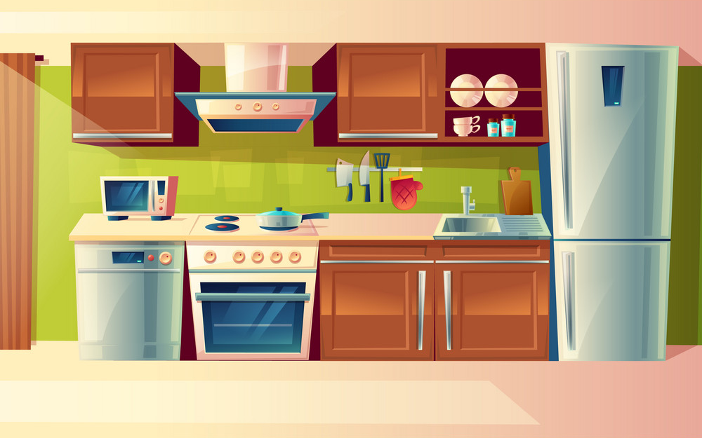Cartoon Kitchen Background - 1 by AnimalToonStudios20 on DeviantArt