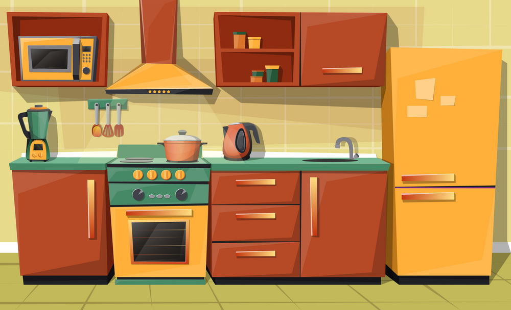 Cartoon Kitchen Background - 4 by AnimalToonStudios20 on DeviantArt