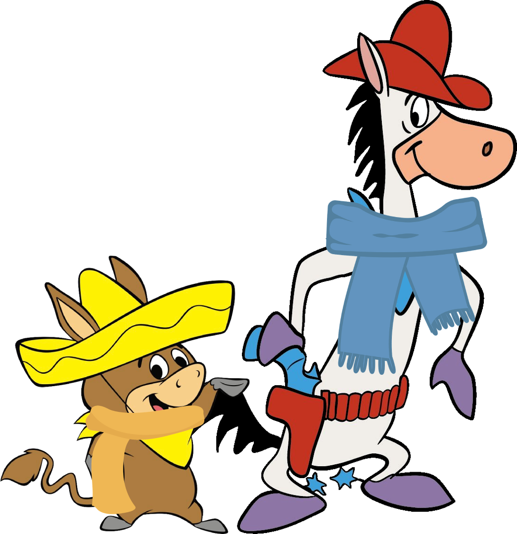 Quick Draw McGraw And Baba Looey WIth Scarfs by AnimalToonStudios20 on  DeviantArt