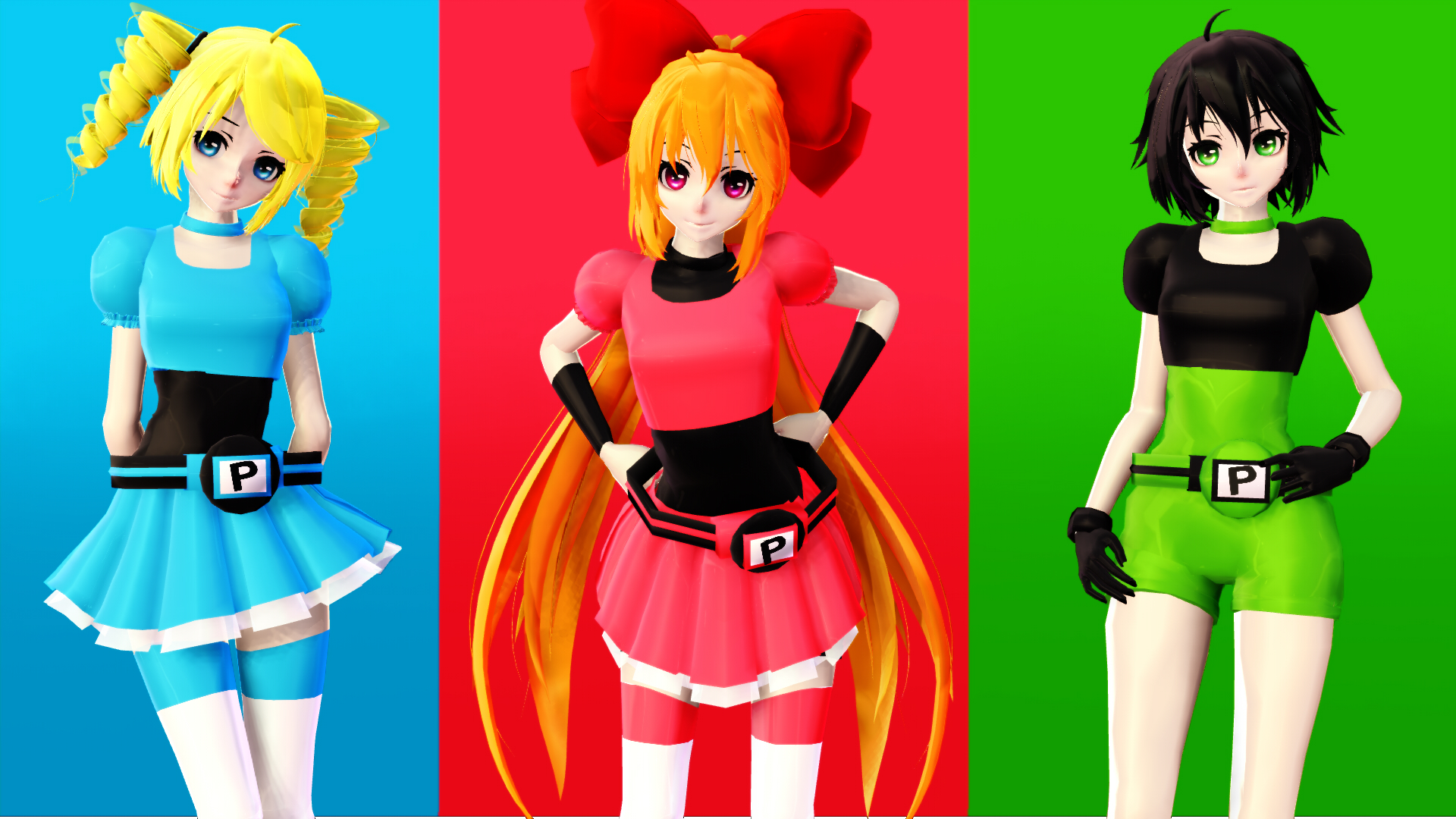 [MMD] The Powerpuff Girls [No more DL]