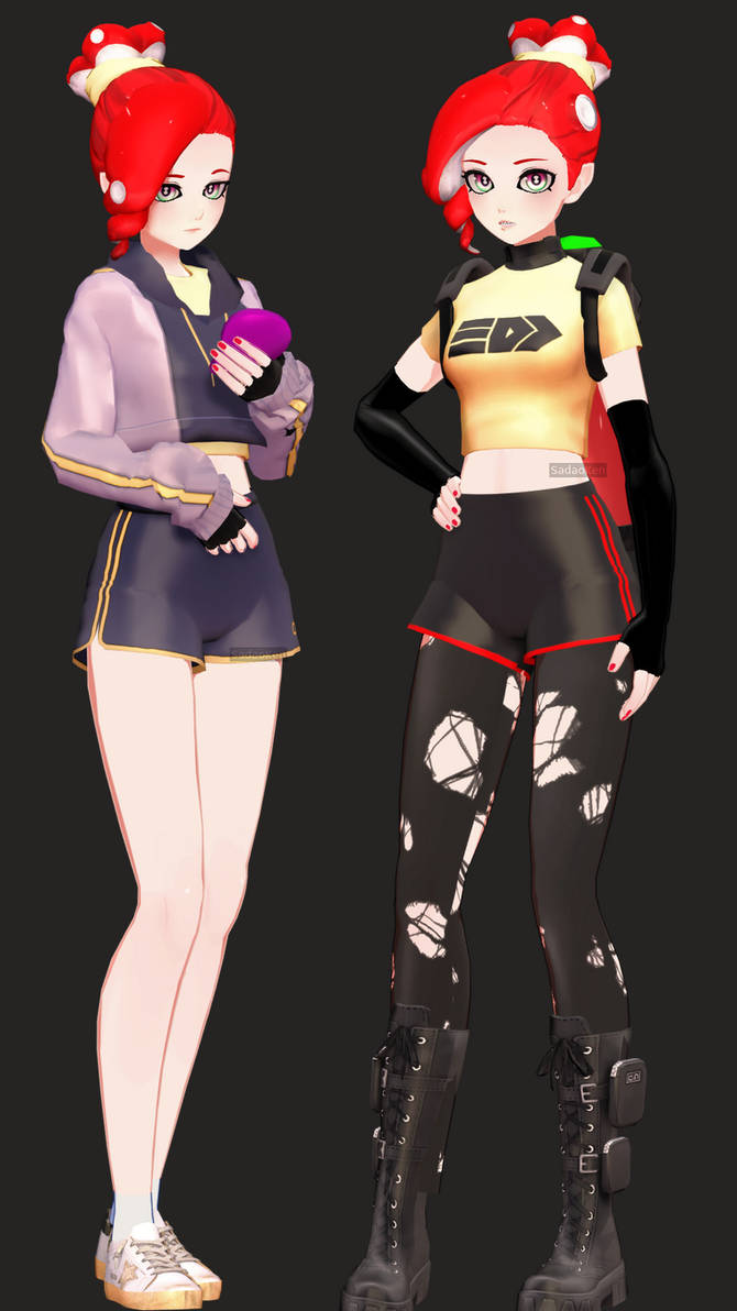 MMD|| Octoling (splatoon) by SadaoKen on DeviantArt