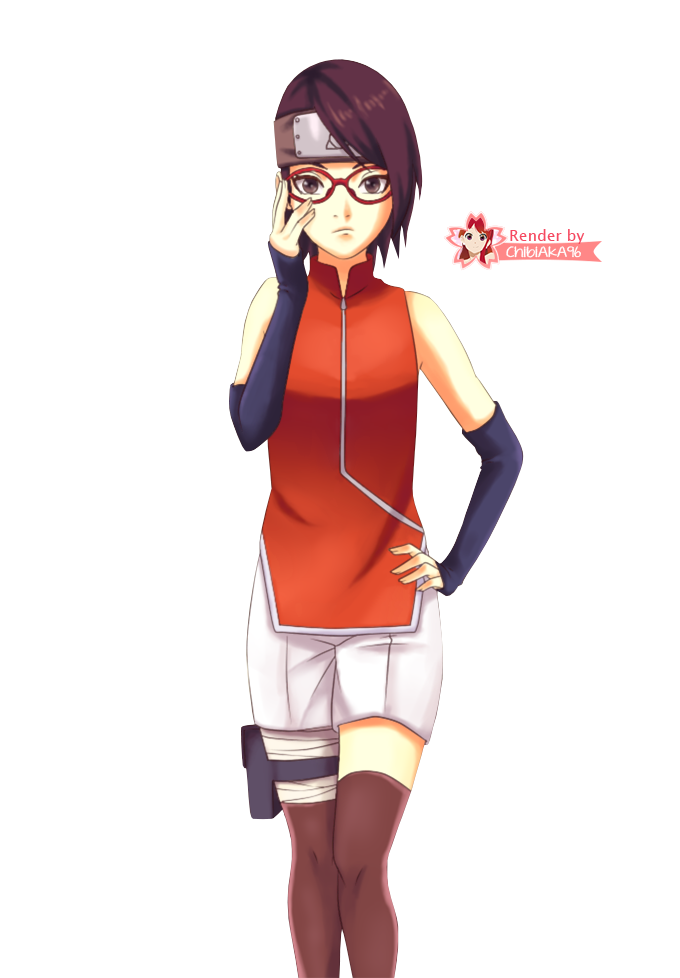 Sarada Uchiha Casual Render by arisusenpai on DeviantArt