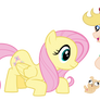 Star and Fluttershy (and puppies!)